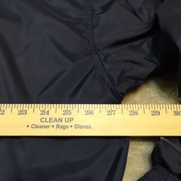 vintage adidas jacket Mens Size 2XL Navy Zip Button Parka - Picture 9 of 15